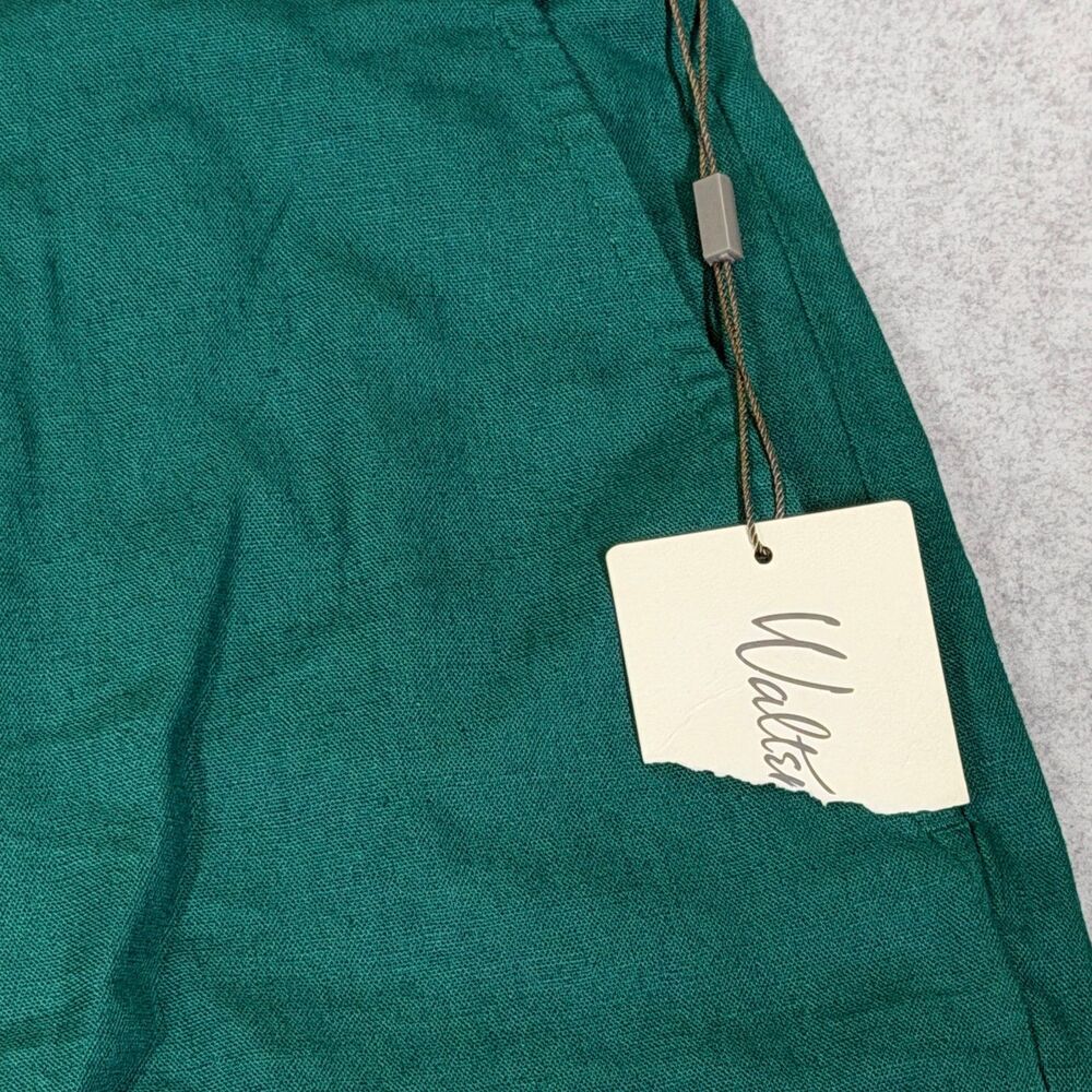 Walter Hagen 11 Linen Blend Golf Shorts Men's 40 Green 9" Flat Front NWT - Picture 2 of 12